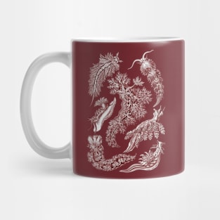 Ernst Haeckel Nudibranchia Sea Slug Red Mug